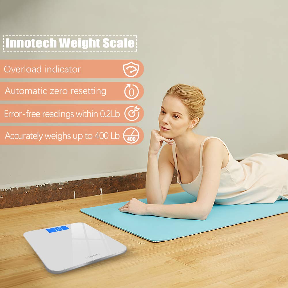 Innotech Digital Bathroom Scale ID-767 White – Innotech Health