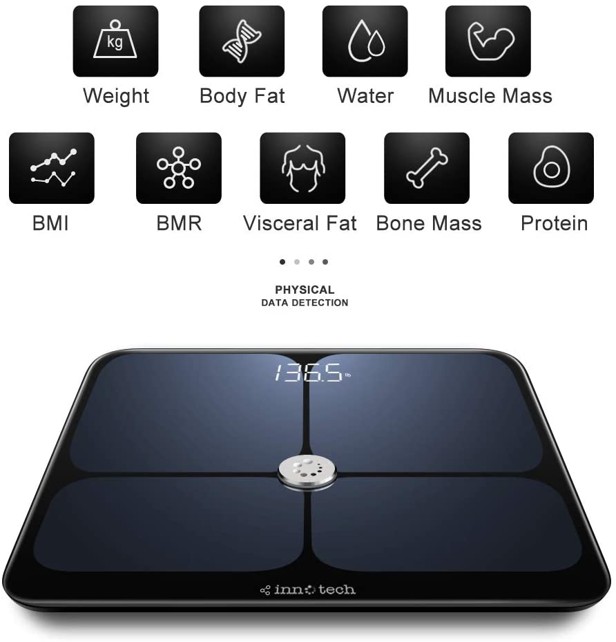 Body Composition Scale with Body Fat, Body Water and Muscle Mass